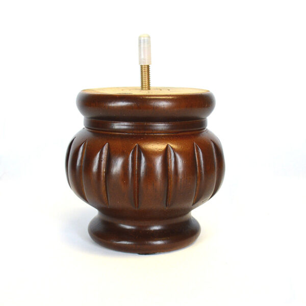4 1/4in. Contoured Leg Walnut