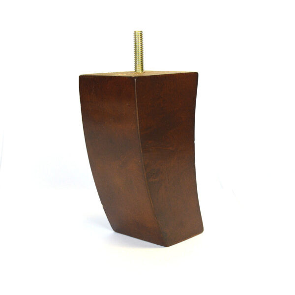 5X3in. Curved Leg With BoltWalnut