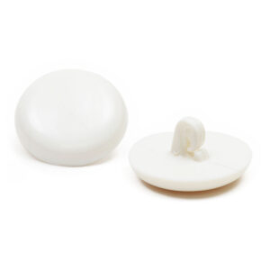 #40 White Nylon Hook Button