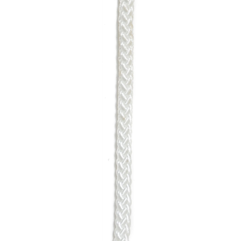 #6 3/16 Nylon Diamond BraidCord - White