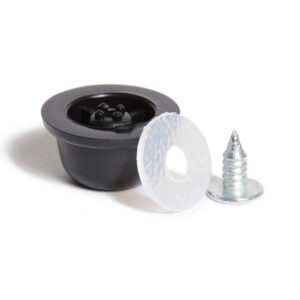 #4 Luggage Stud (3 parts) Blk.