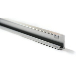 12ft Bright Aluminum SlideTrack Channel