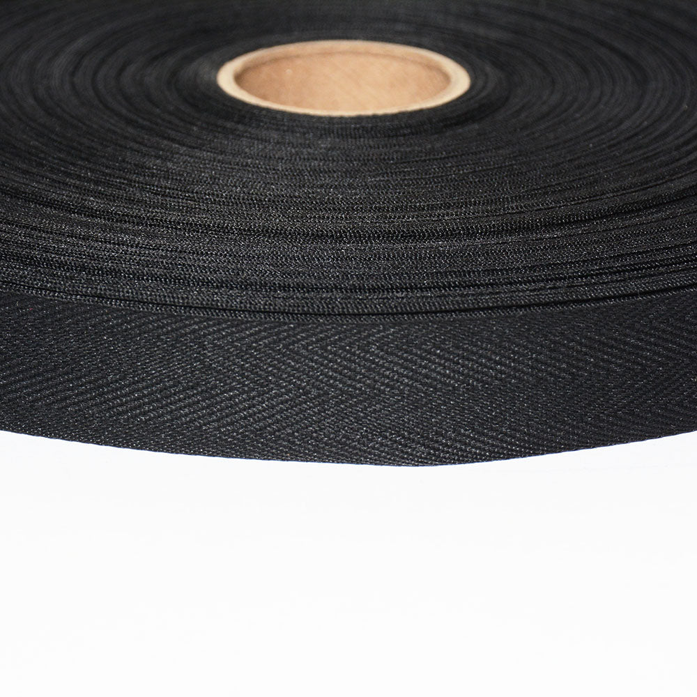 3/4in. Poly Twill Tape Blk.
