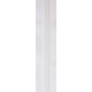 #4 Coil Zipper Chain - White(300 yd roll ONLY)