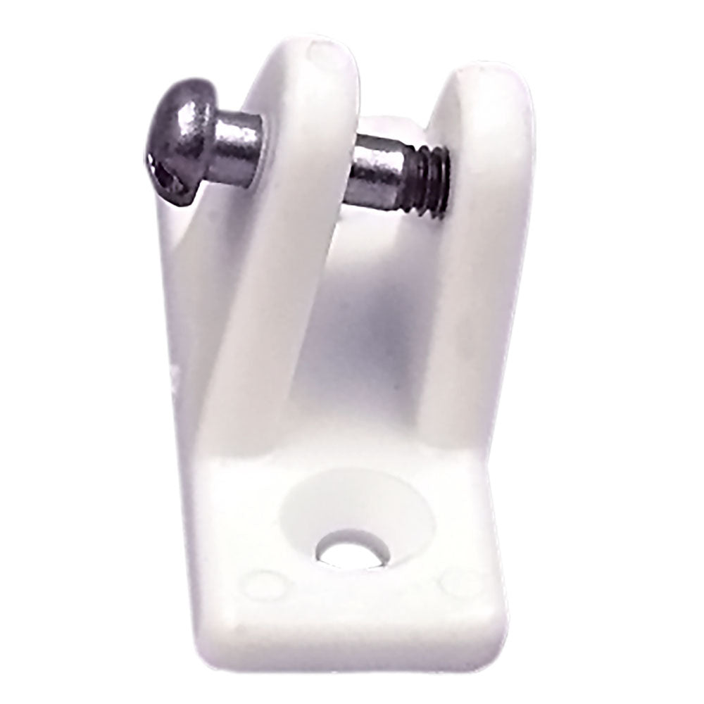 Angle Base Deck Hinge - White