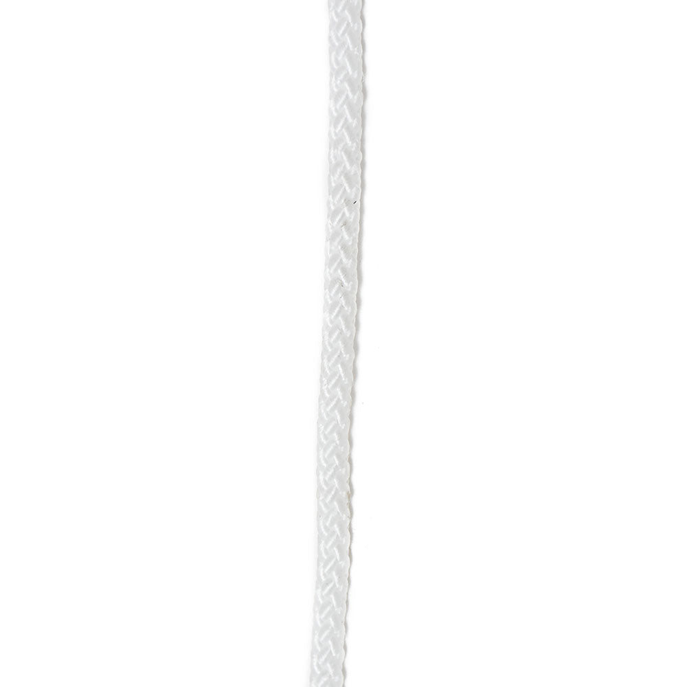 #5 5/32 Nylon Diamond BraidCord - White