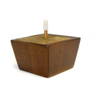 2 3/8H x 4W Tapered LegWith Bolt - Walnut