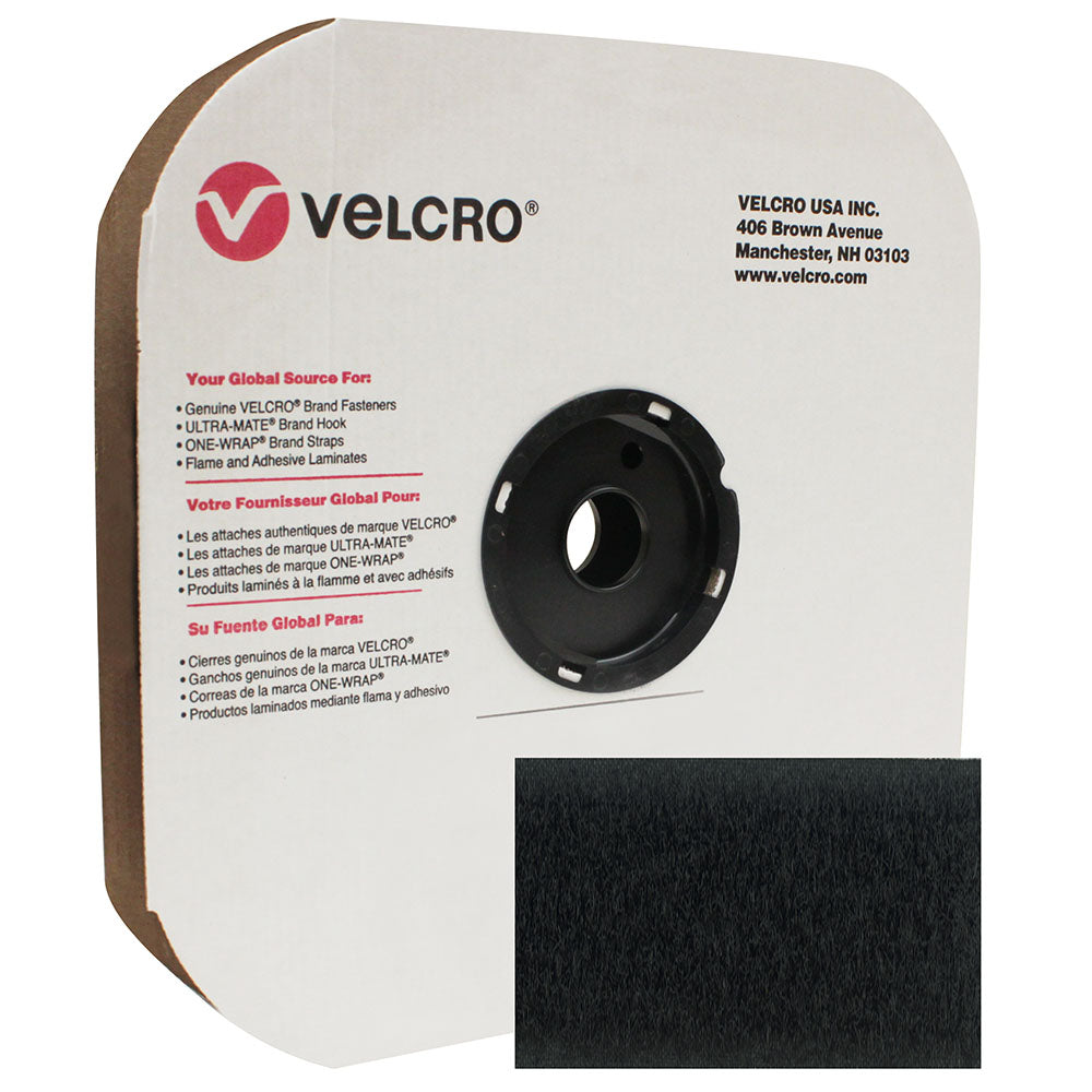 2in Velcro P.S. Black Loop25 yd Roll