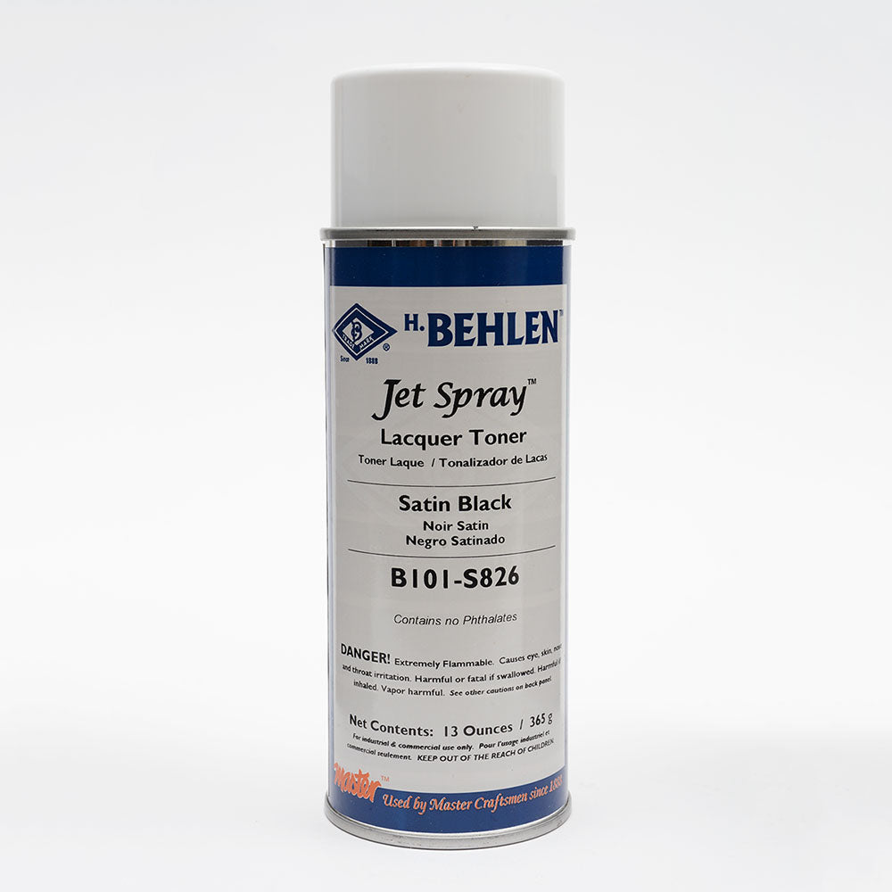 Spray Stain Satin Black13oz Can